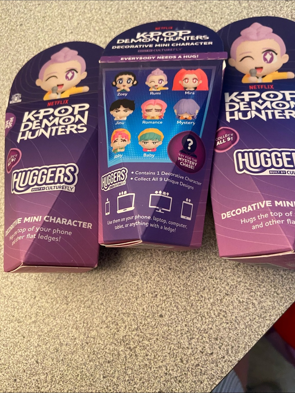 Netflix K-Pop Demon Hunters Huggers Decorative Mini Character - Purple